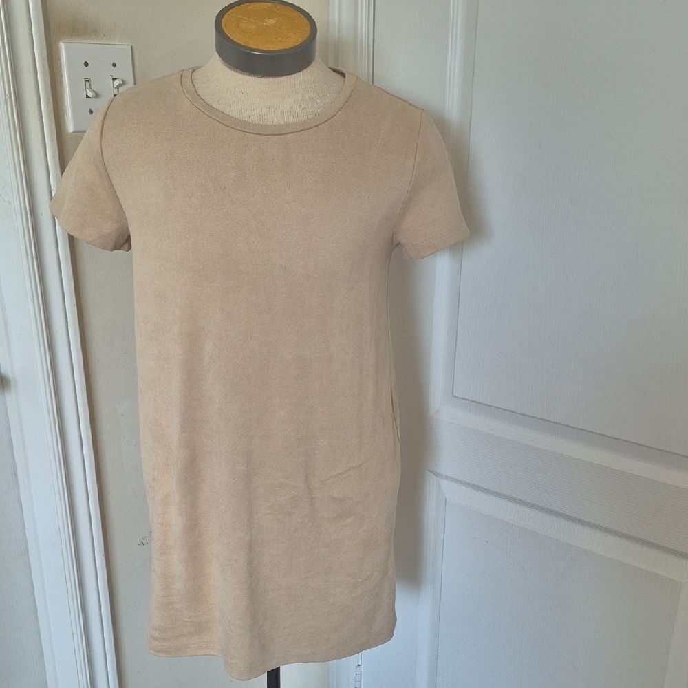 Forever 21 Beige Short Sleeve Dress